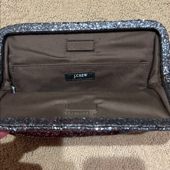 J. Crew Glittery Silver Clutch - Picture 3 of 3
